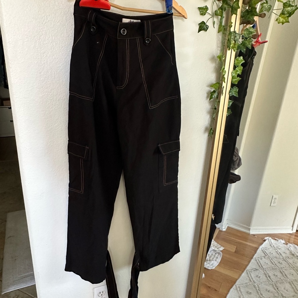 New Black Cargo Pants